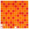 Mosaico decorativo Crystal red orange 31,6 cm x 31,6 cm