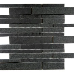 Mosaico Multilistello Ardesia cm 30,5x30,5 in pietra naturale
