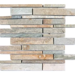 Mosaico Multilistello cm 30x30 in pietra naturale