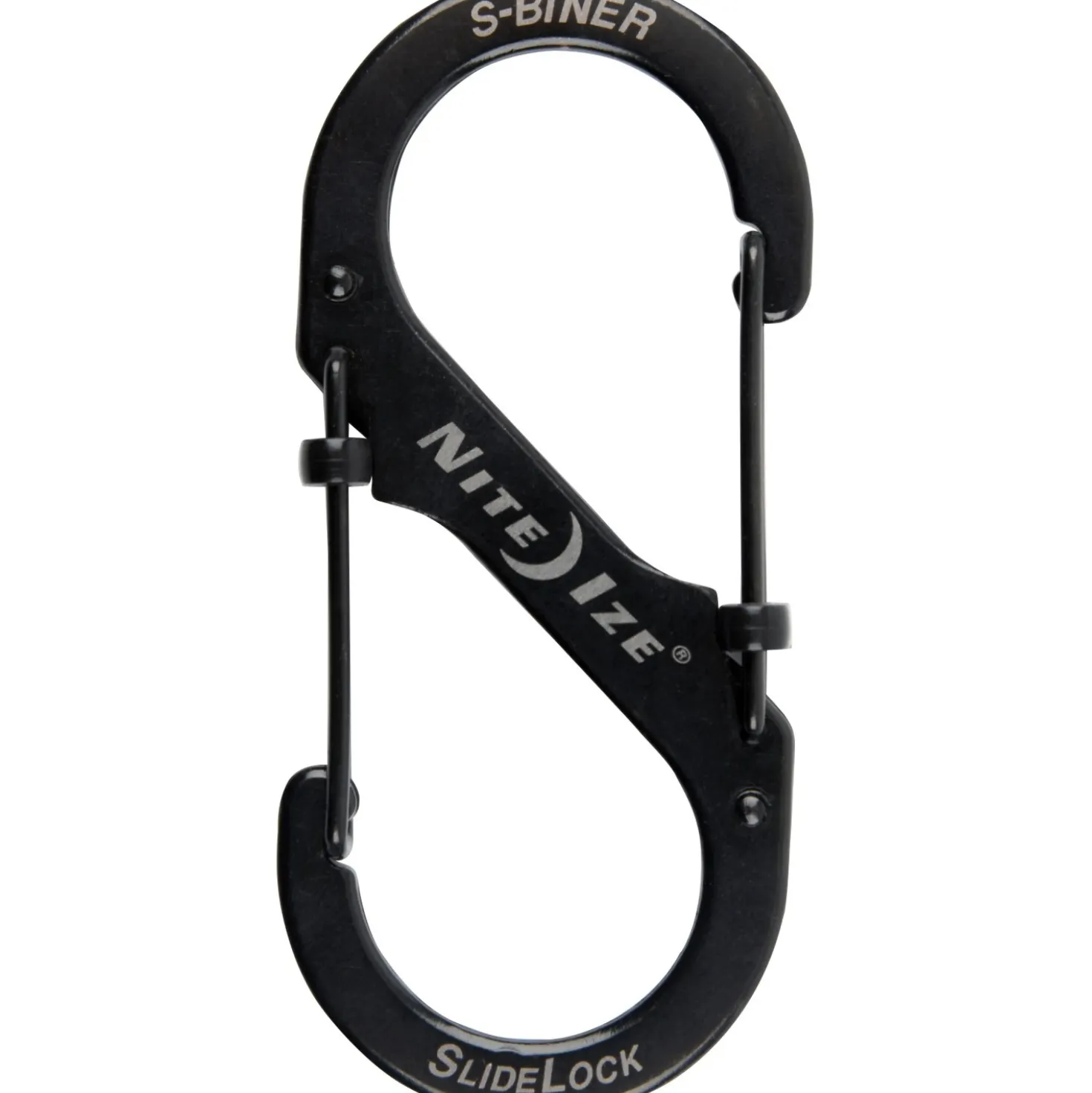 Moschettone doppio Nite Ize Slide Lock misura 2 nero