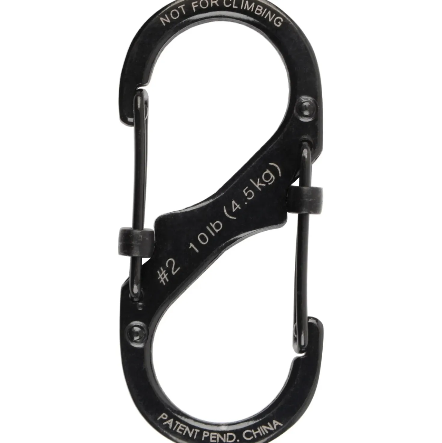 Moschettone doppio Nite Ize Slide Lock misura 2 nero