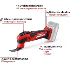 Multifunzione a batteria Einhell Varrito - Solo corpo macchina