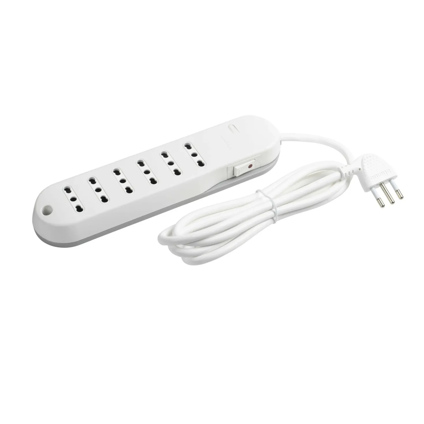 Multipresa 6 prese interruttore sicurezza Bticino 2.500 W 10/16A bianco