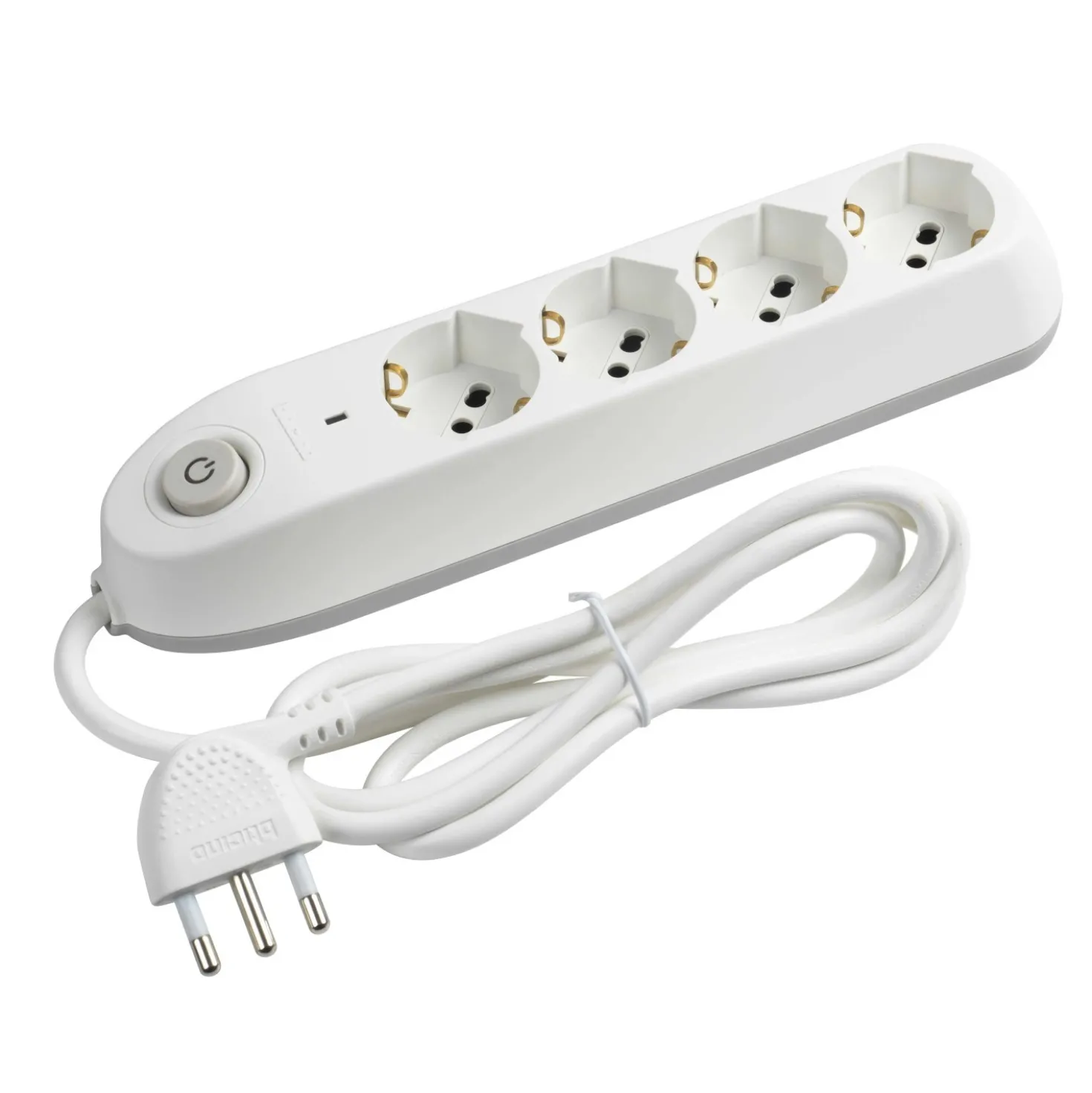 Multipresa 4 prese universali salvafulmine Bticino 3.500 W grigio