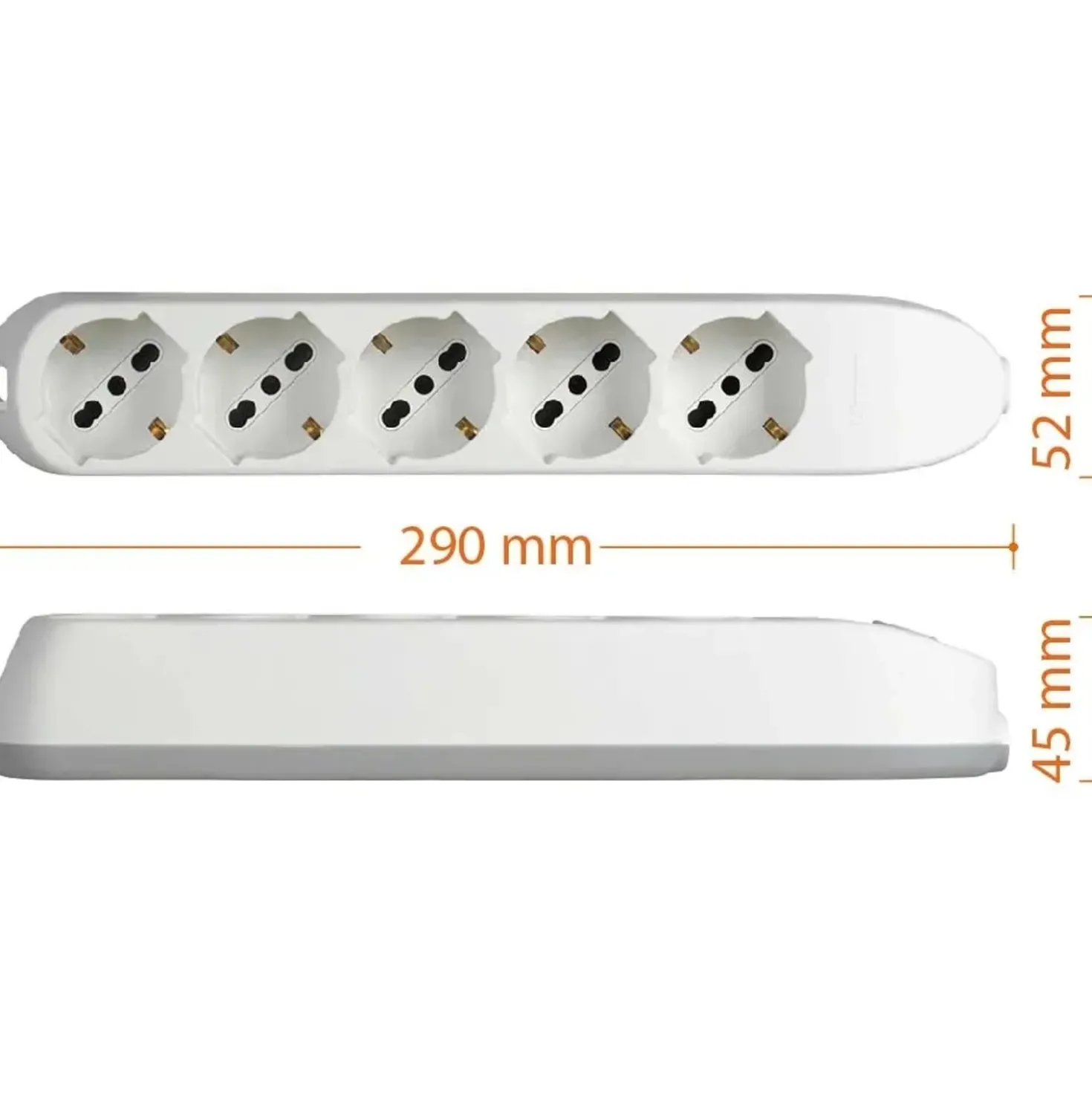 Multipresa 5 prese universali Bticino Poker 3.500 W bianco