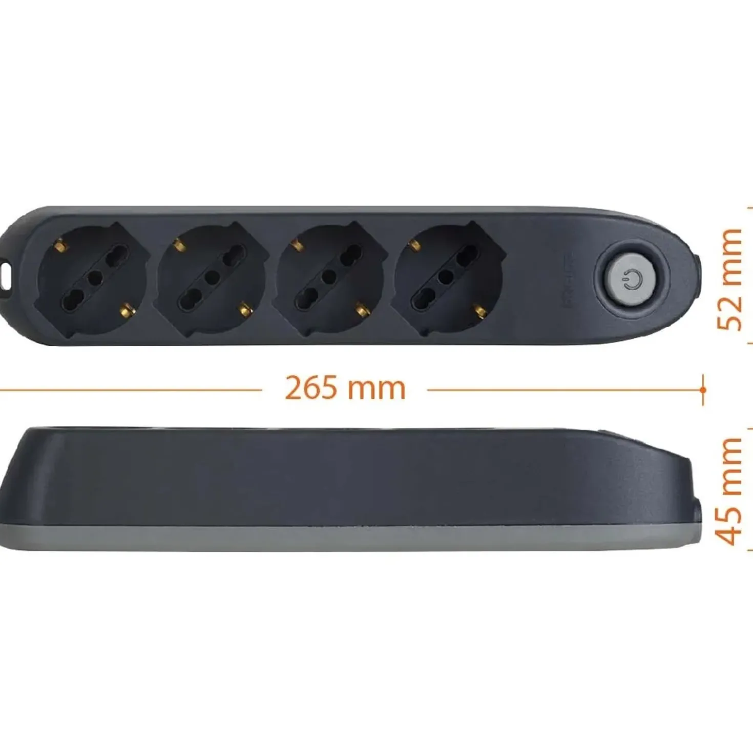 Multipresa 4 prese universali Bticino Poker 3.500 W grigio