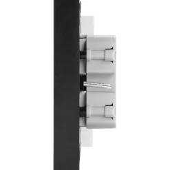 Multipresa da incasso Quadra, 4 prese universali P40. Nero