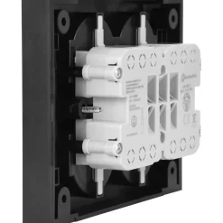 Multipresa da incasso Quadra, 4 prese universali P40. Nero