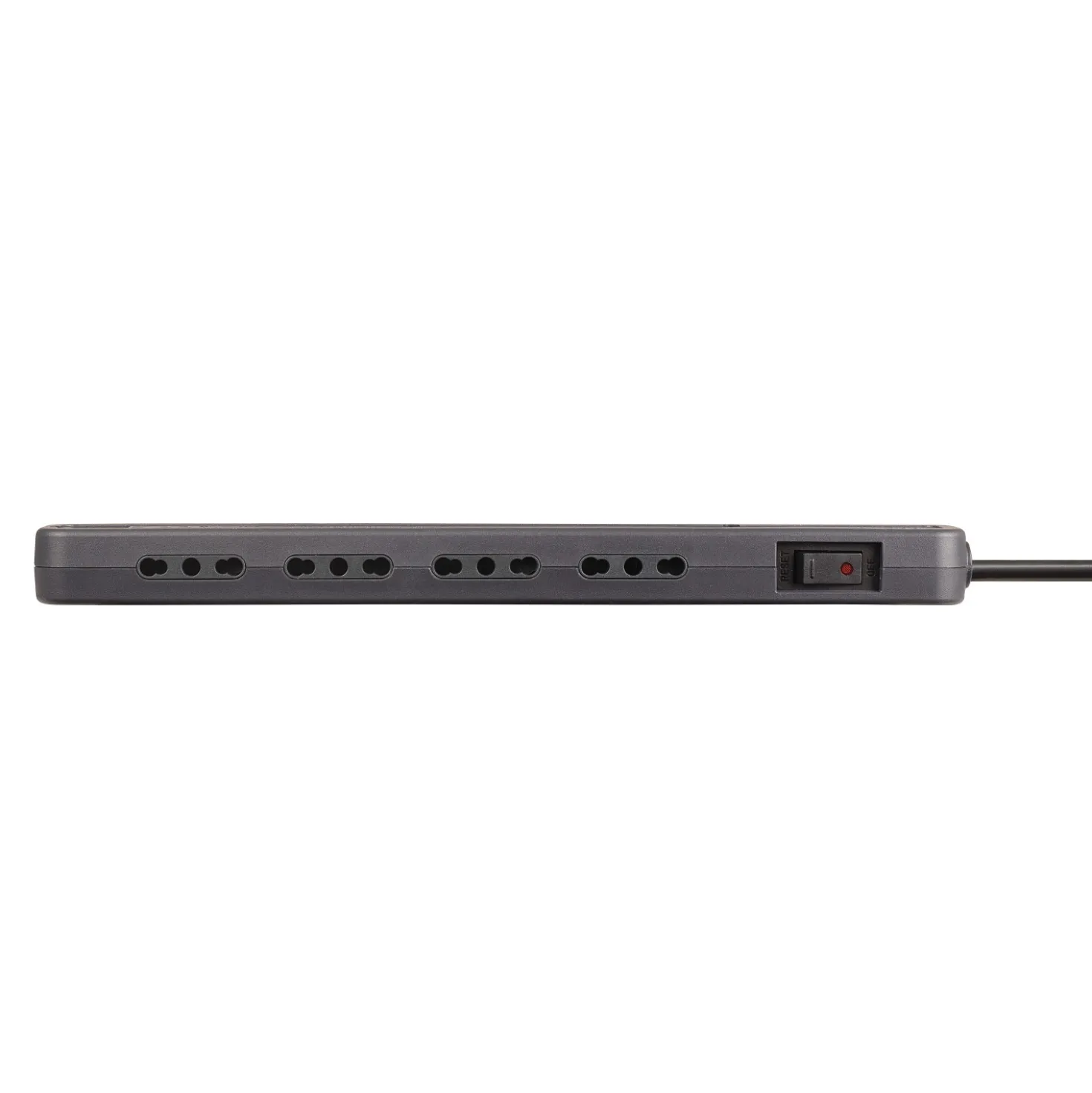 Multipresa elettrica Bticino Ultraslim 4 Prese Bipasso Interruttore nero