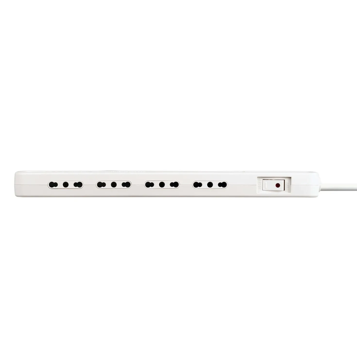Multipresa elettrica Bticino Ultraslim 4 Prese Bipasso Interruttore bianco
