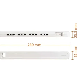 Multipresa elettrica Bticino Ultraslim 4 Prese Bipasso Interruttore bianco