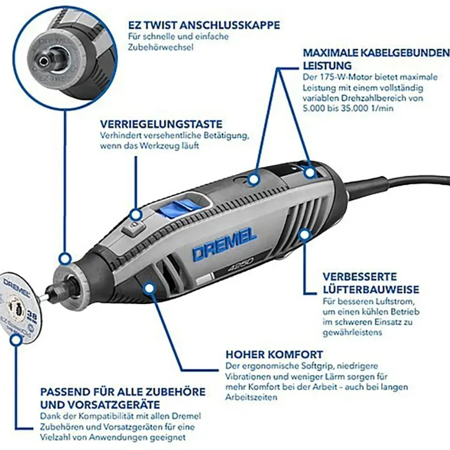 Multiutensile Dremel 4250-35 softbag set