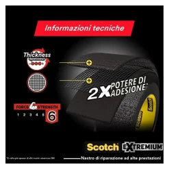 Nastro adesivo impermeabile Scotch® Extremium™ 24 mm x 10 m nero