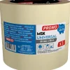 Nastro adesivo in carta solvente 30 mm x 50 m bianco 3 pz