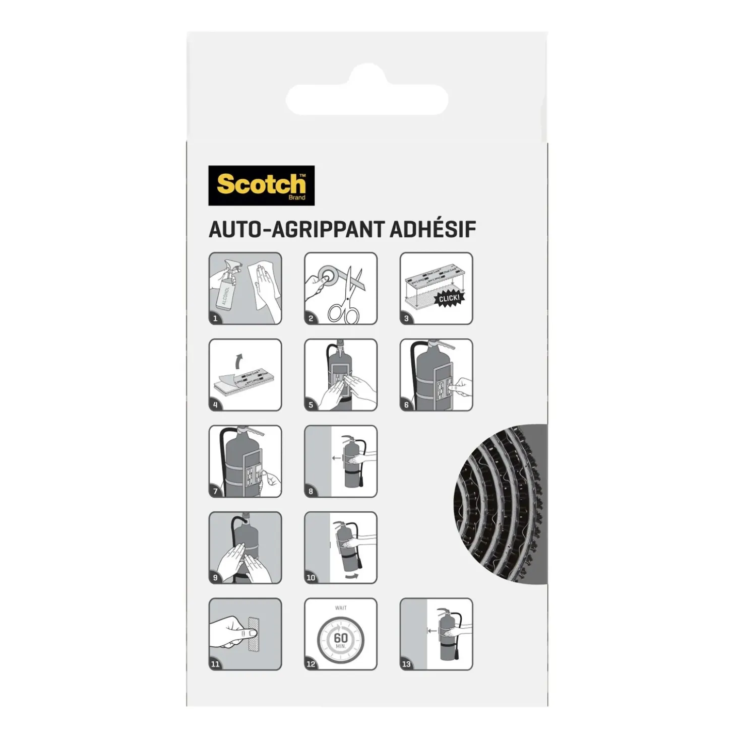 Nastro adesivo per fissaggio Scotch Extreme Fasteners 25 mm x 1 m nero