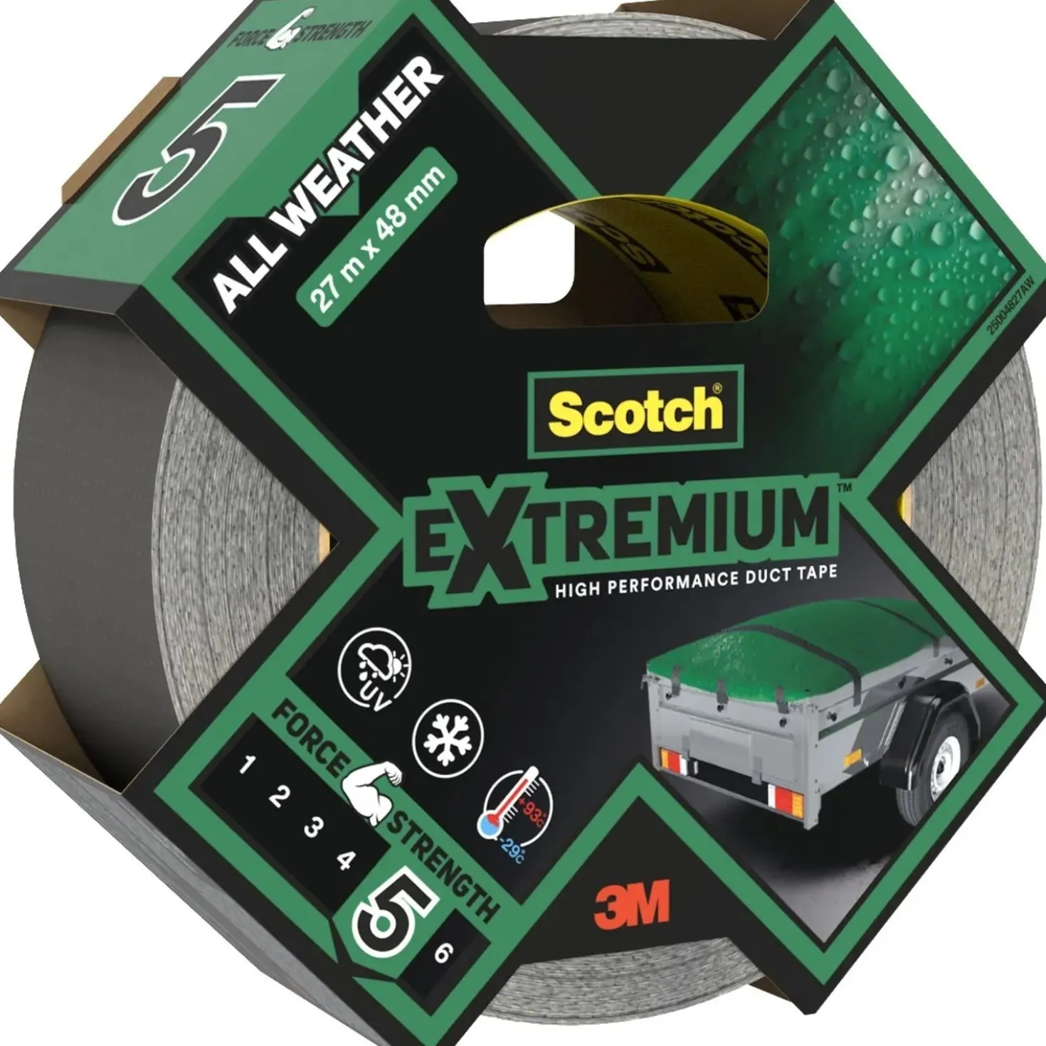 Nastro adesivo Scotch® Extremium™ All Weather 48 mm x 27 m nero