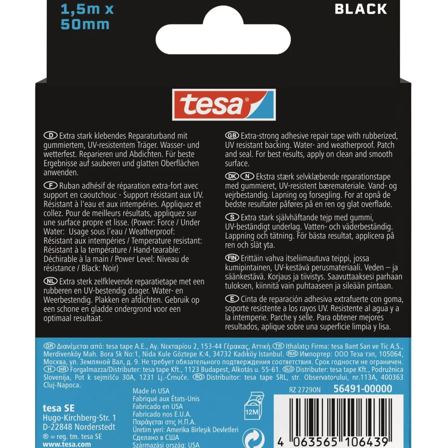 Nastro adesivo Tesa Ultra Power Under Water 50 mm x 1,5 m