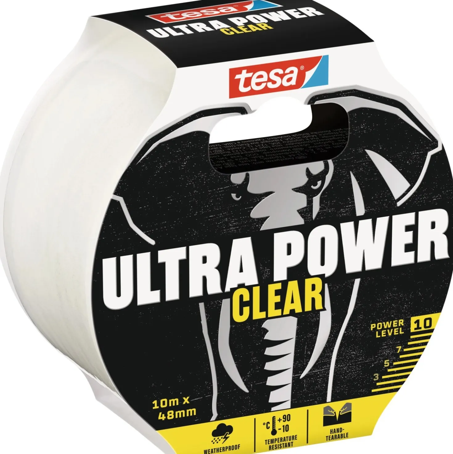 Nastro adesivo Tesa Ultra Power Clear 148 mm x 10 m trasparente