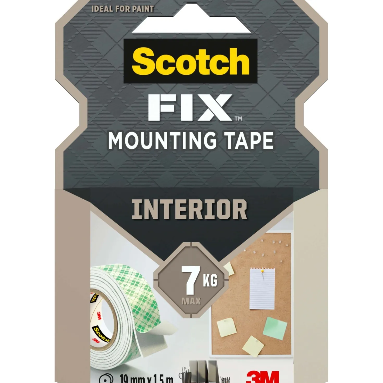 Nastro biadesivo per montaggio da interni Scotch-Fix 19 mm x 1,5 m