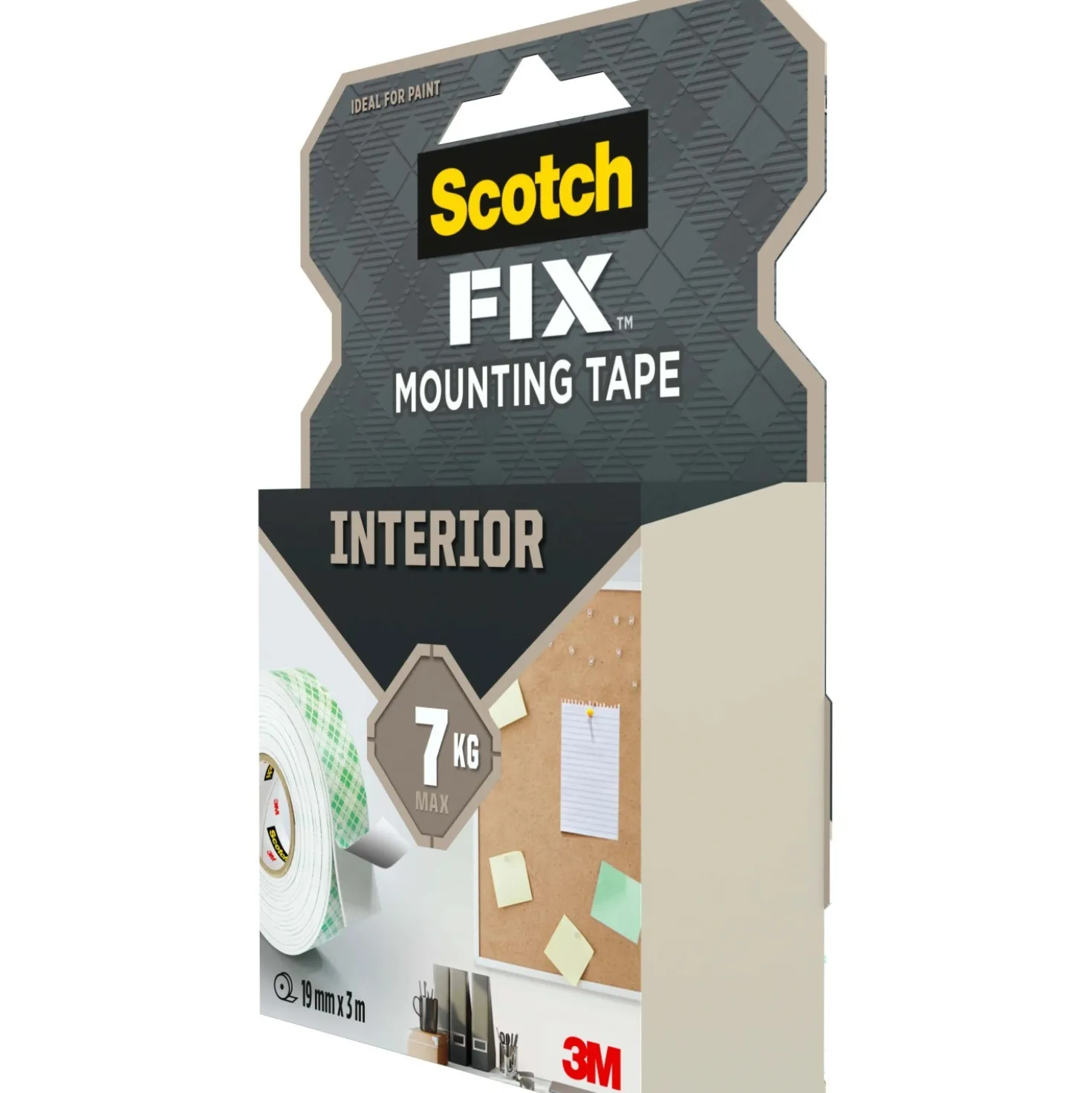 Nastro biadesivo per montaggio da interni Scotch-Fix 19 mm x 3 m