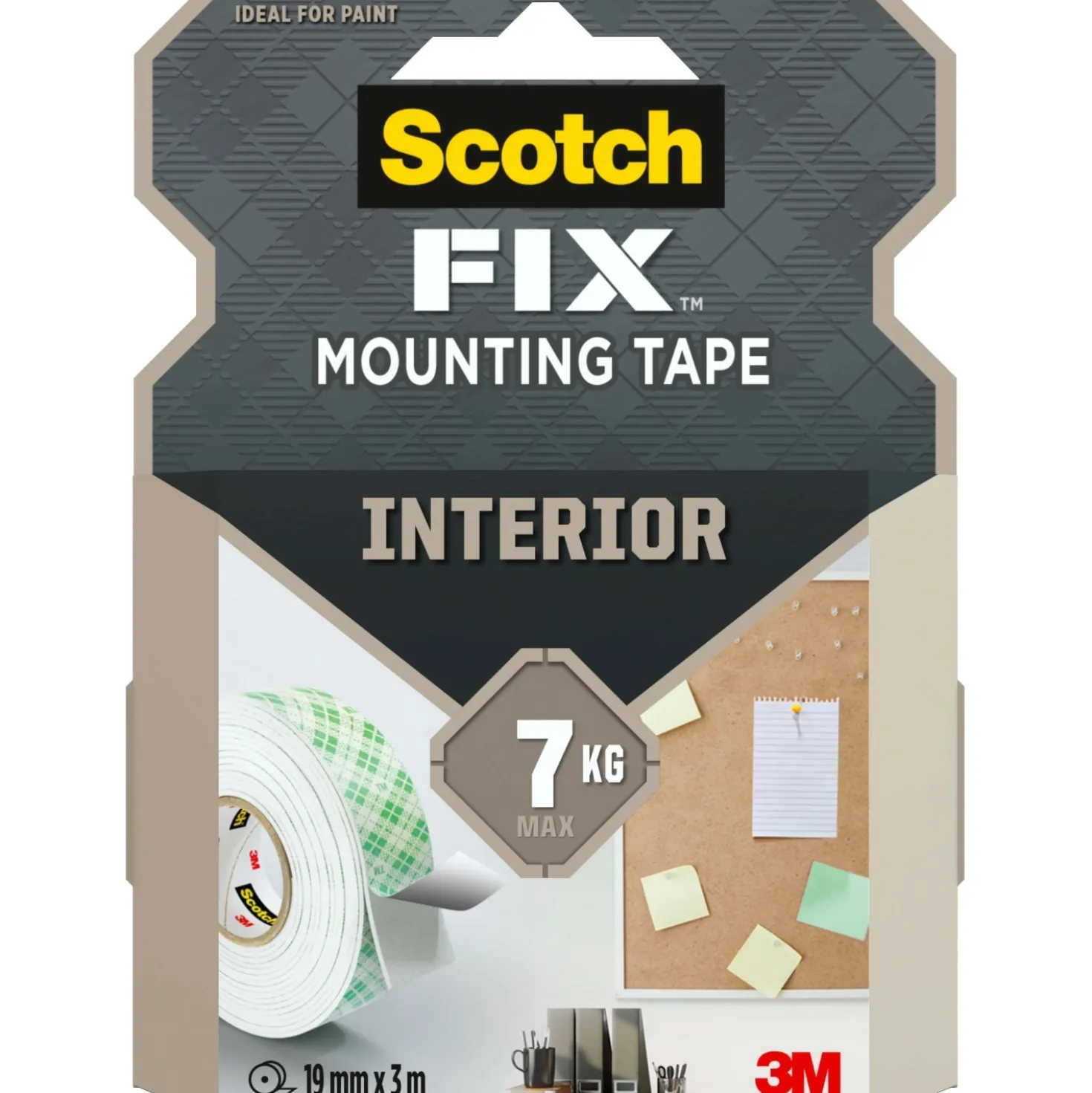 Nastro biadesivo per montaggio da interni Scotch-Fix 19 mm x 3 m
