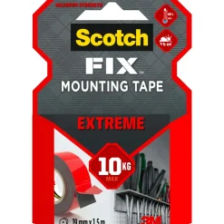 Nastro biadesivo permanente Scotch-Fix Extreme 19 mm x 1,5 m rosso
