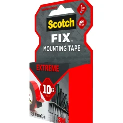 Nastro biadesivo permanente Scotch-Fix Extreme 19 mm x 1,5 m rosso