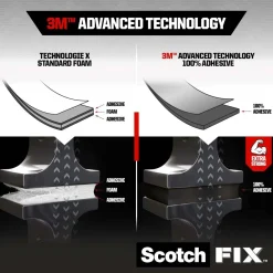 Nastro biadesivo permanente Scotch-Fix Extreme 19 mm x 5 m rosso