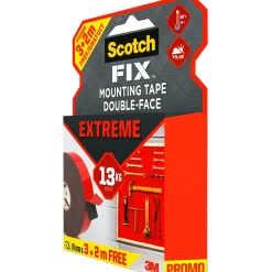 Nastro biadesivo permanente Scotch-Fix Extreme 19 mm x 5 m rosso