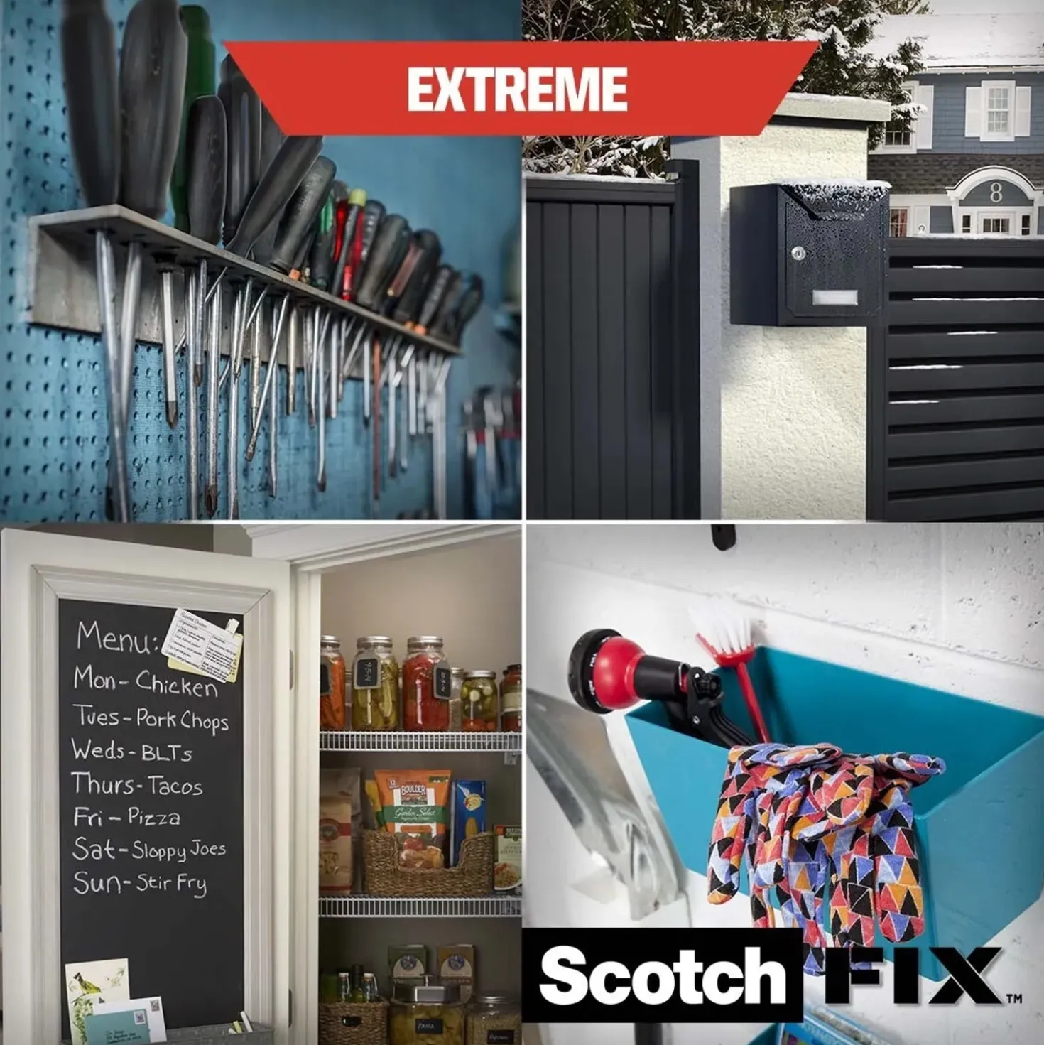 Nastro biadesivo permanente Scotch-Fix Extreme 19 mm x 5 m rosso