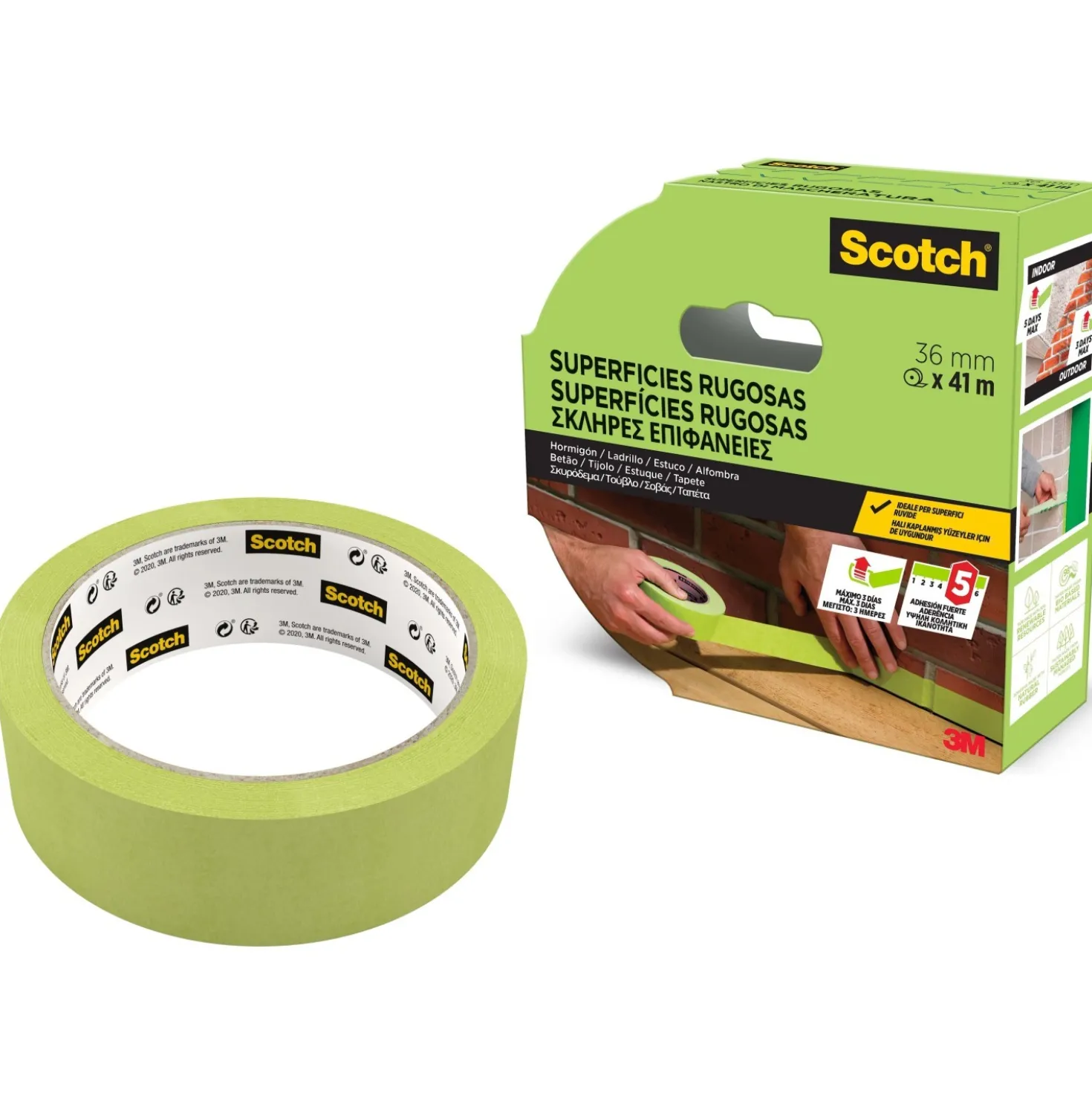 Nastro per mascheratura per superfici ruvide Scotch® 36 mm x 41 m