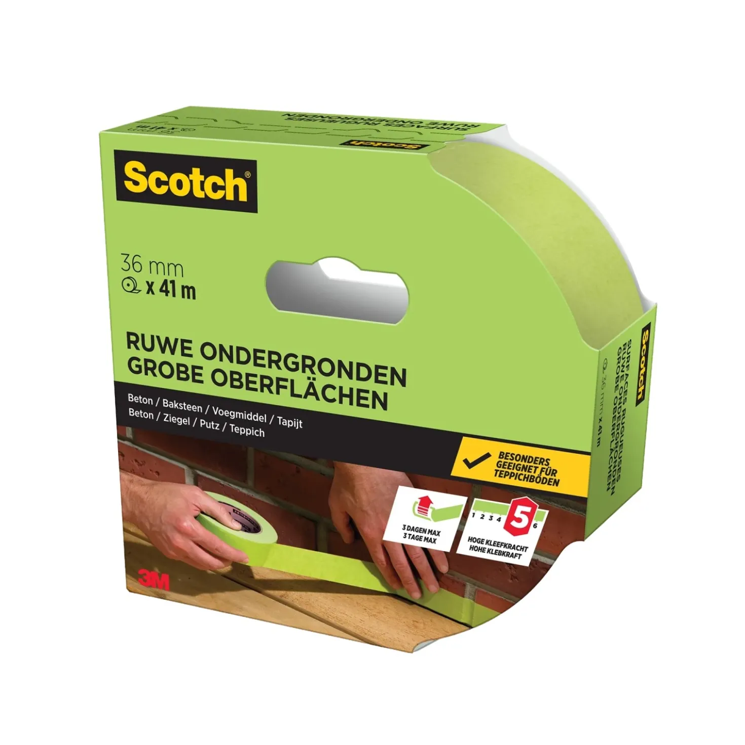 Nastro per mascheratura per superfici ruvide Scotch® 36 mm x 41 m