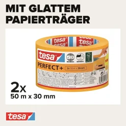 Nastro per mascheratura Tesa Perfect + 50 M x 30 mm 2 pz
