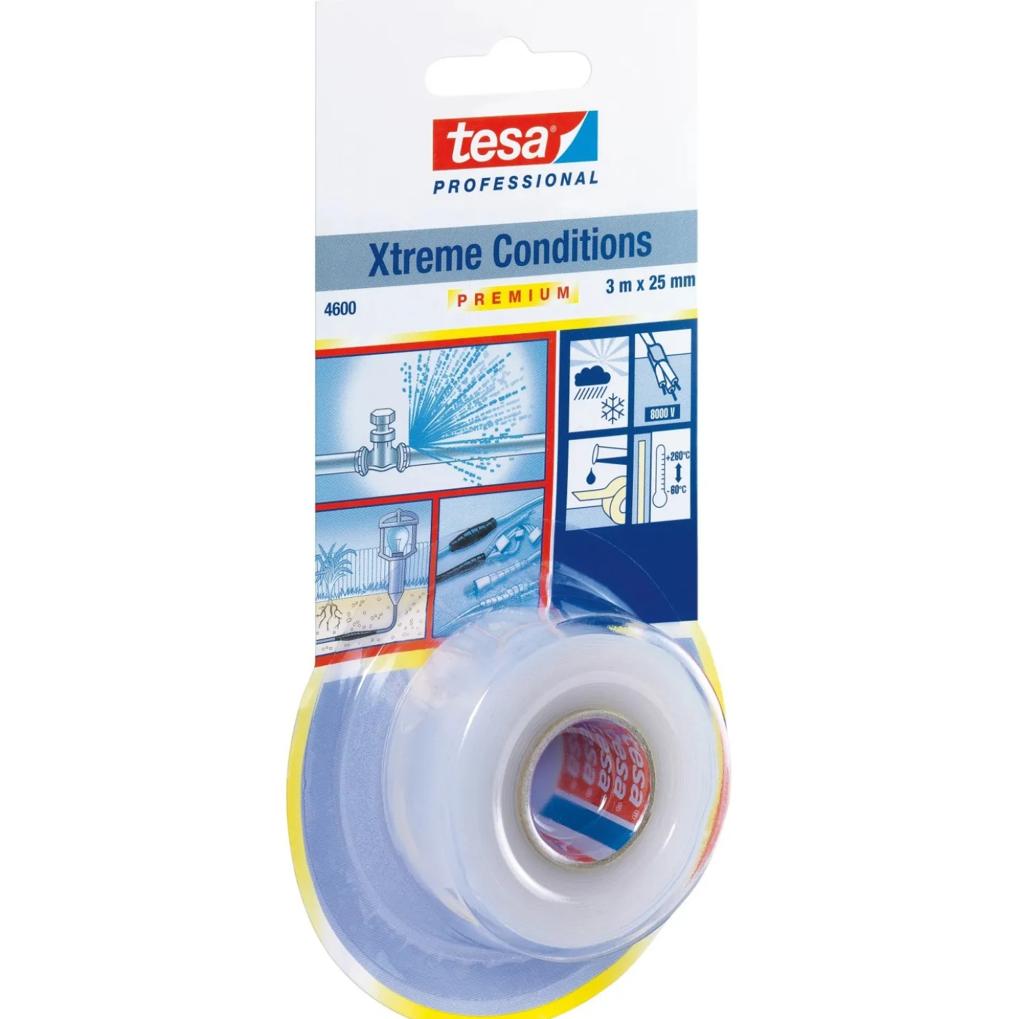 Nastro sigillante autoadesivo Tesa 25 mm x 3 m trasparente