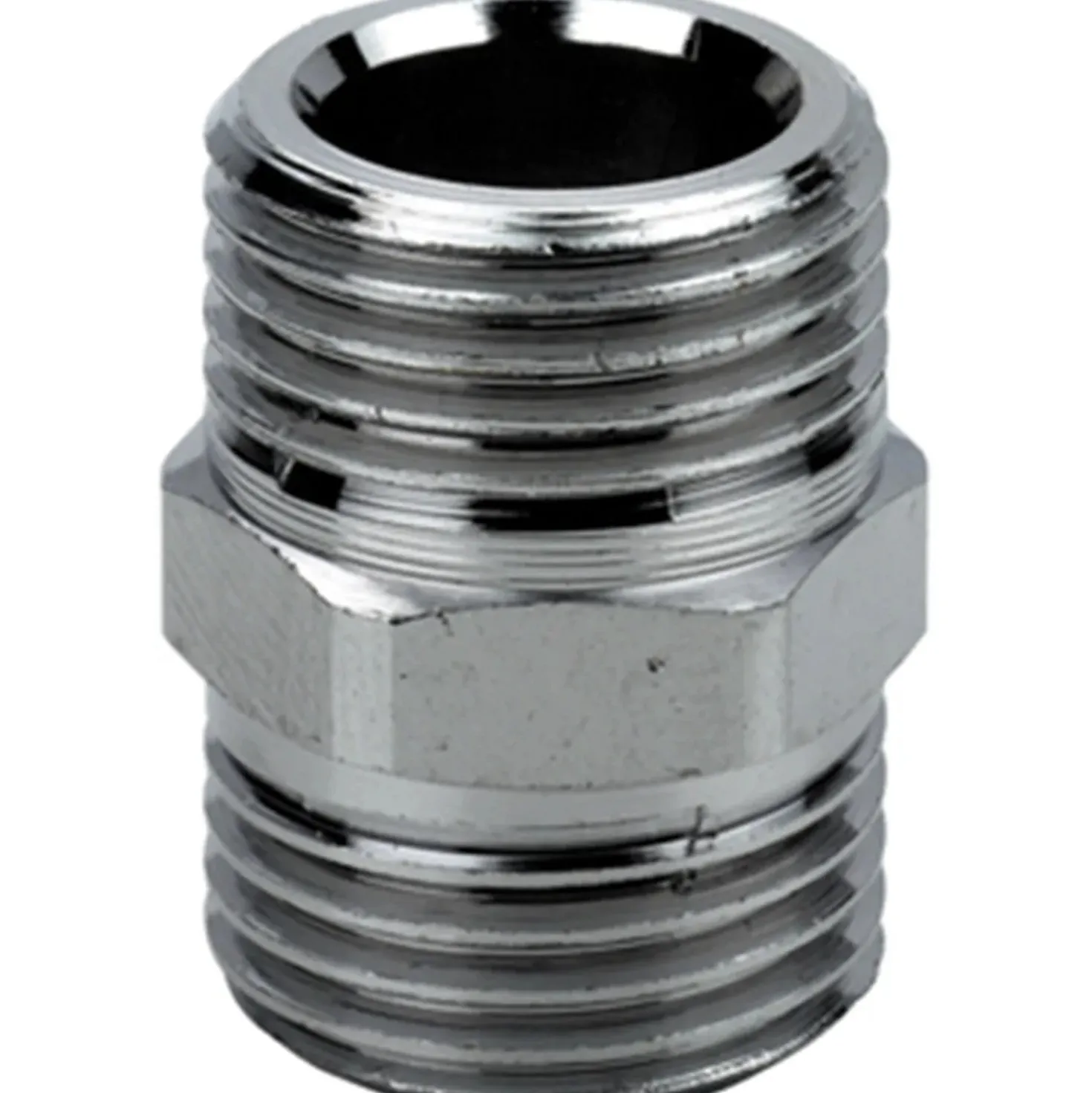 Nipple in ottone cromato 1/2`` MM