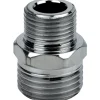 Nipple ridotto in ottone cromato 1/2`` M x 3/4`` M