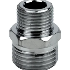 Nipple ridotto in ottone cromato 3/8`` M x 1/2`` M