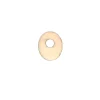 Numero 0 decorativo in legno 4 cm