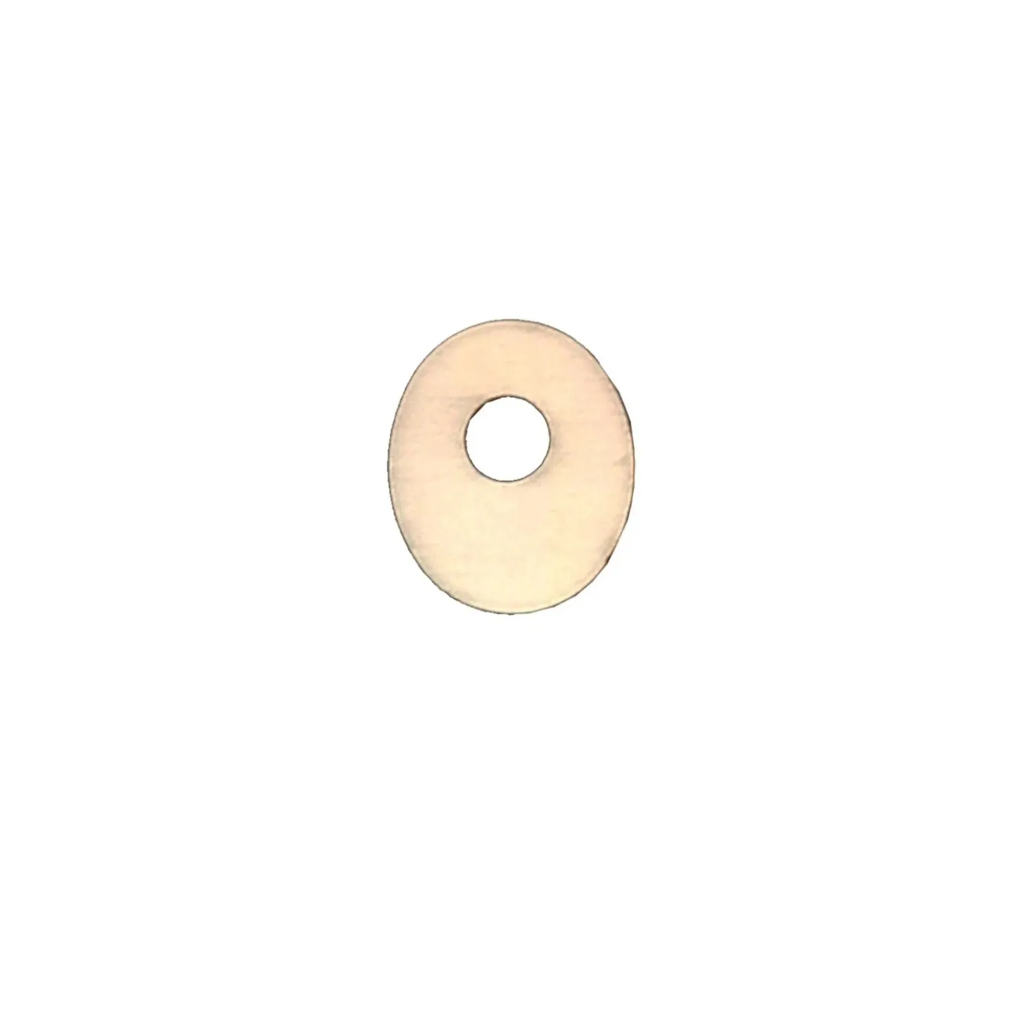 Numero 0 decorativo in legno 4 cm