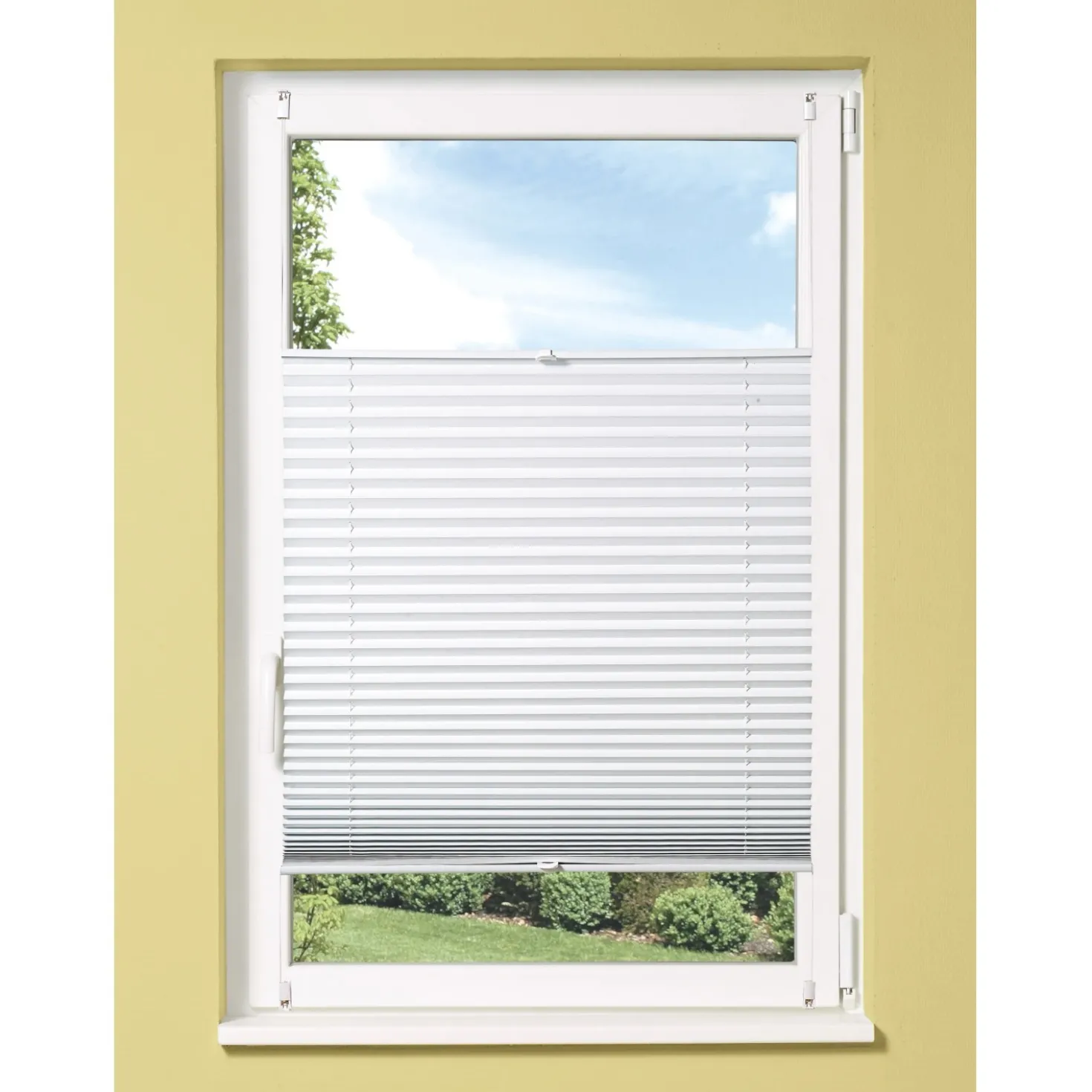 OBI Tessuto plissettato termico controventato Tona 105 cm x 130 cm bianco