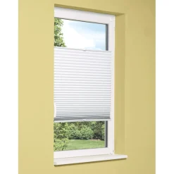 OBI Tessuto plissettato termico controventato Tona 105 cm x 130 cm bianco