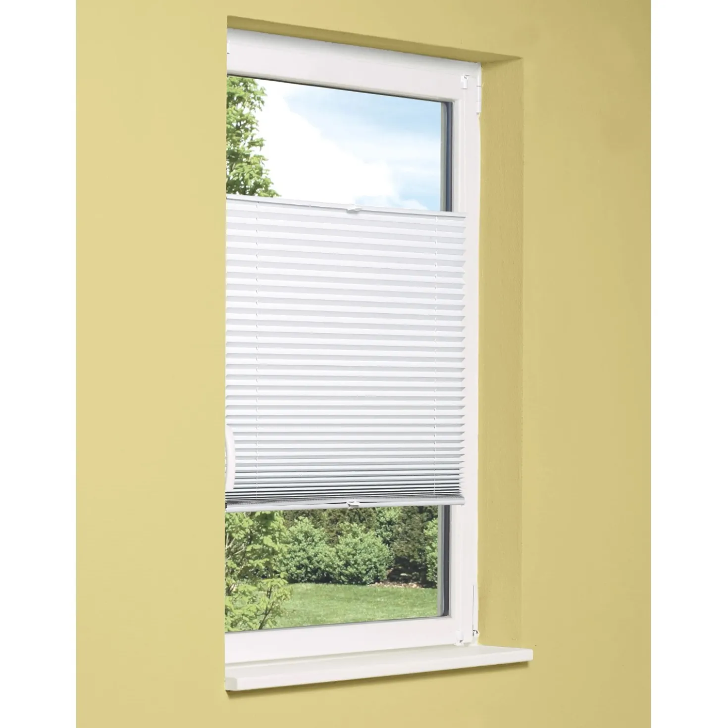 OBI Tessuto plissettato termico controventato Tona 105 cm x 130 cm bianco