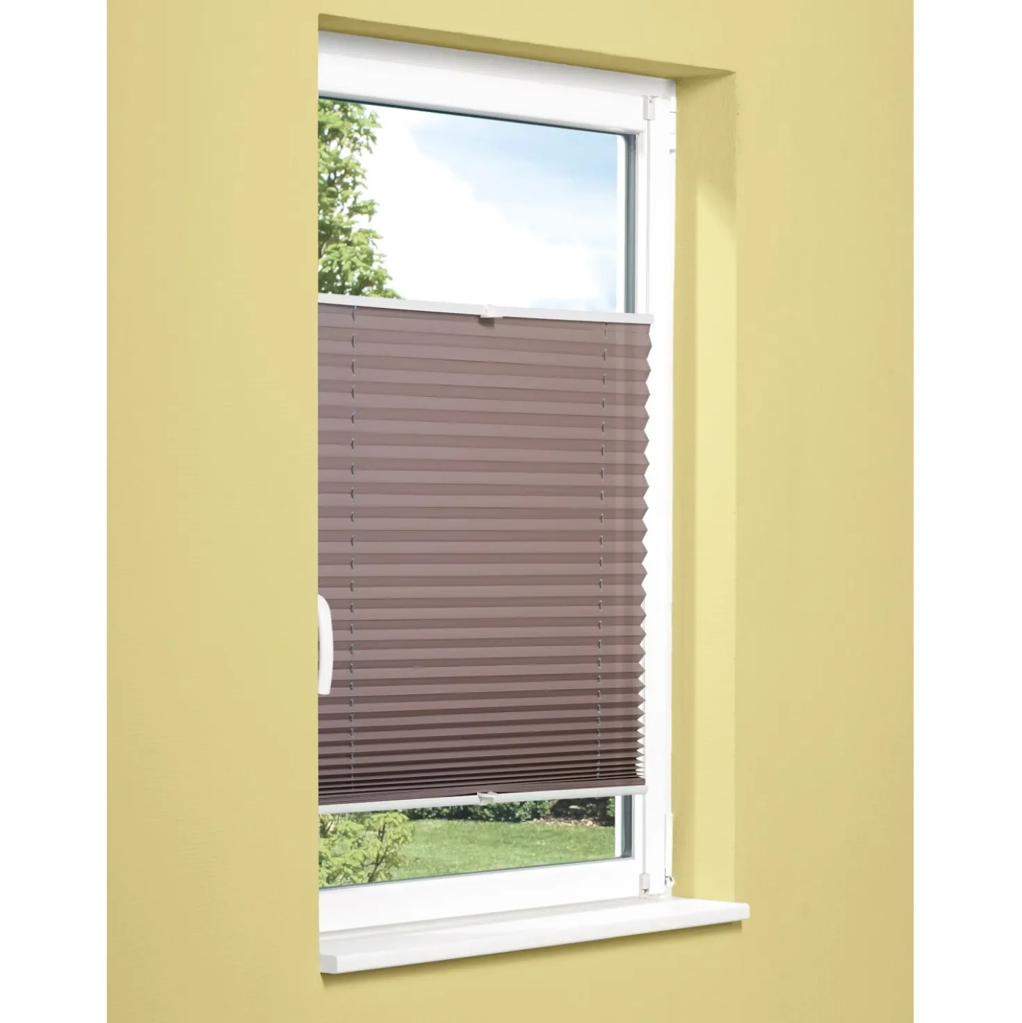 OBI Tessuto plissettato termico controventato Tona 105 cm x 130 cm grigio