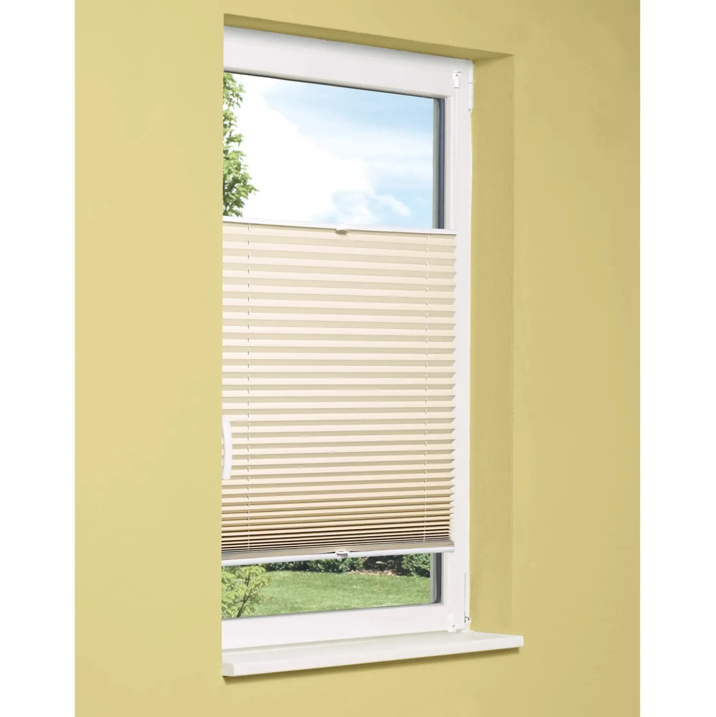 OBI Tessuto plissettato termico controventato Tona 105 cm x 130 cm beige