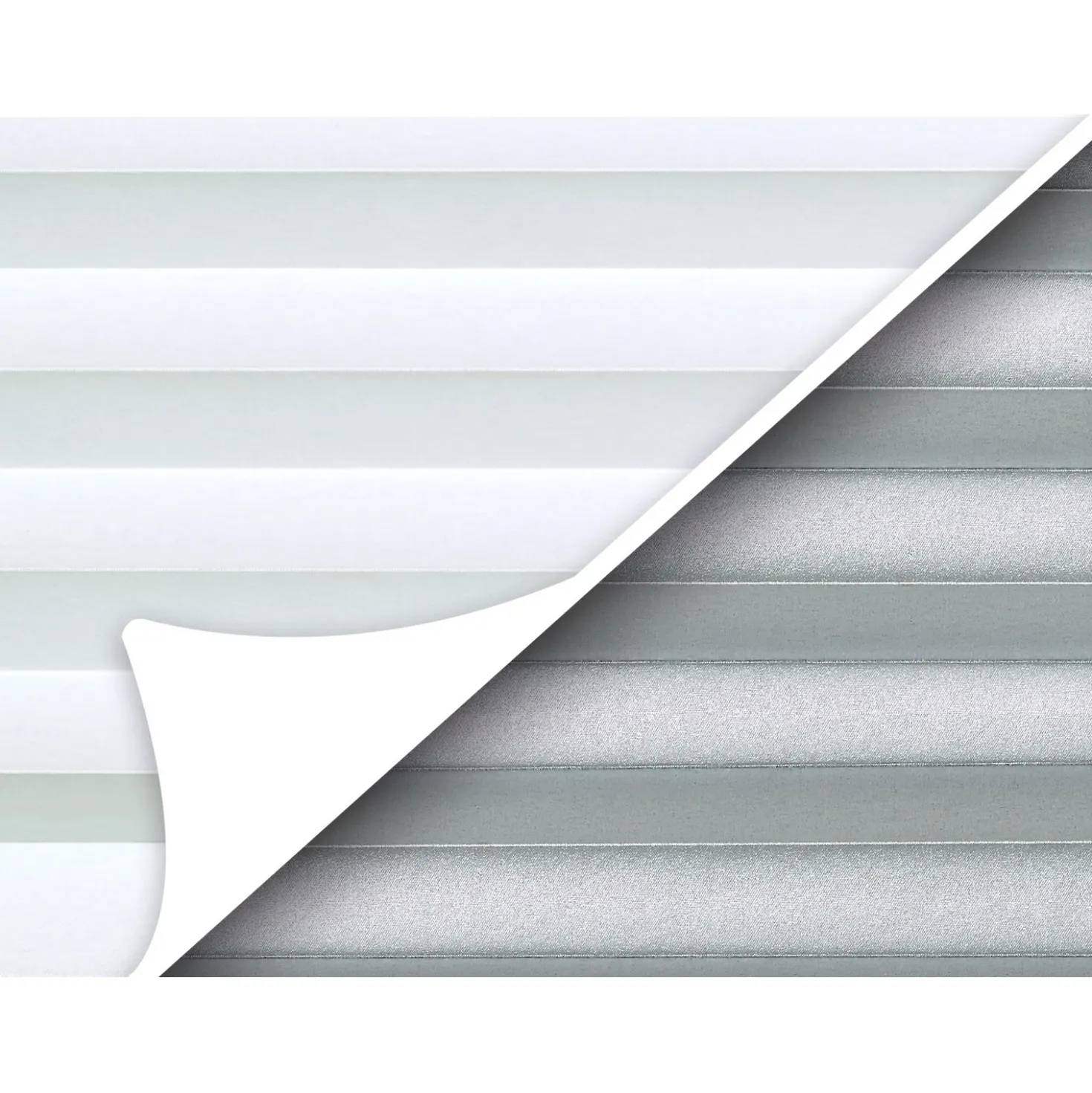 OBI Tessuto plissettato termico controventato Tona 120 cm x 130 cm bianco