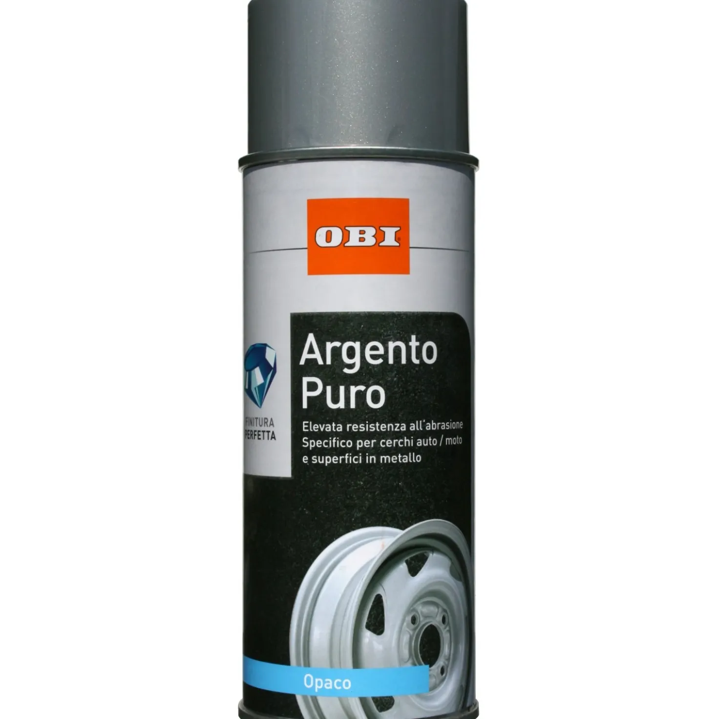 OBI vernice spray opaca argento puro 400 ml
