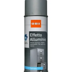 OBI vernice spray satinata effetto alluminio 400 ml