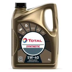 Olio auto lubrificante multigrado sintetico Total Synthetic 5W - 40 4 l