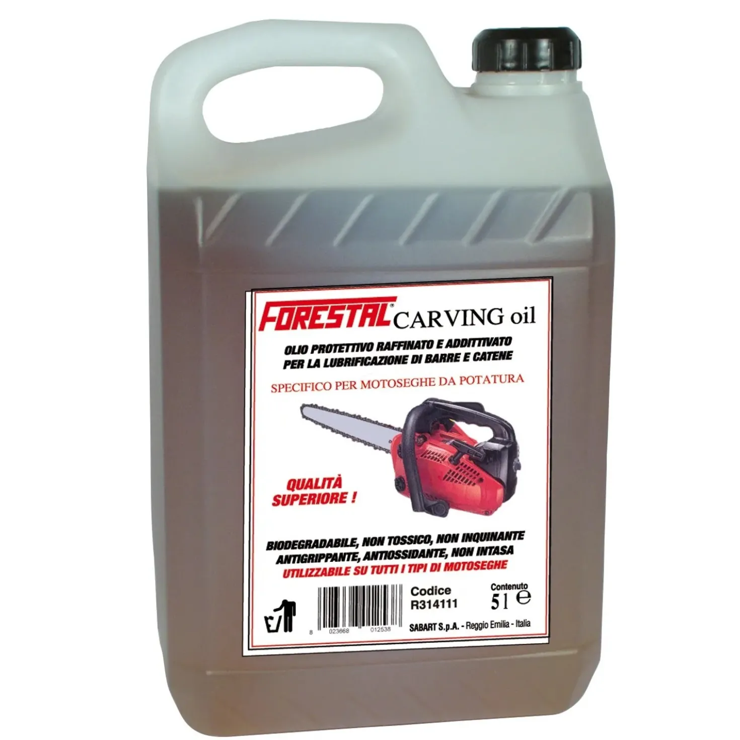 Olio catena motosega protettivo Forestal Carving oil 5 l