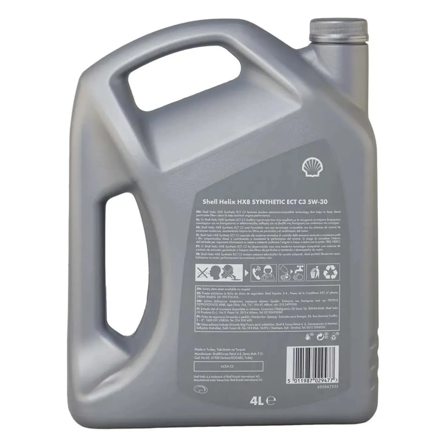 Olio Shell HELIX HX8 SYNT ECT 5W-30C3 4 l